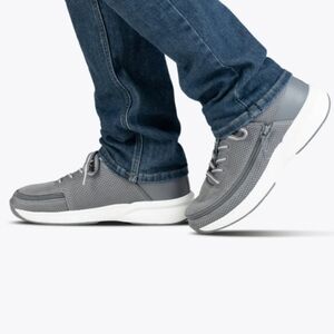 NWOB BILLY Footwear Full Wrap Zip Men Charcoal BILLY Limitless Sneakers Size 5M